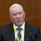 Barry Brodd, a use of force expert testifies as Hennepin County Judge Peter Cahill presides, Tuesday, April 13, 2021, in the trial of former Minneapolis police Officer Derek Chauvin at the Hennepin County Courthouse in Minneapolis, Minn. Chauvin is charged in the May 25, 2020 death of George Floyd.